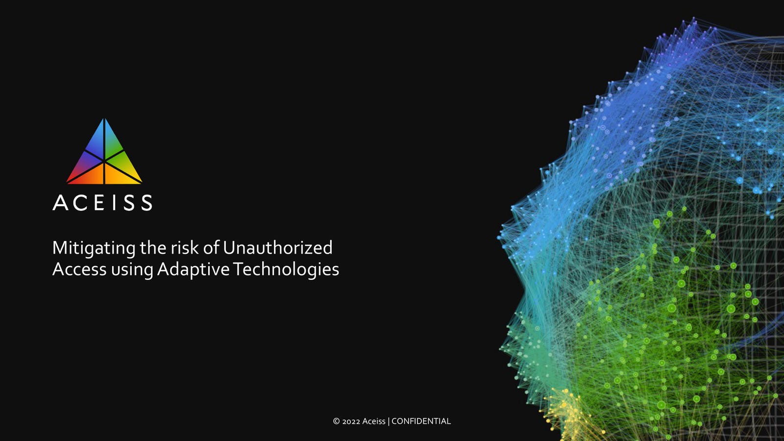 Cover slide of the Aceiss pitch deck — Seed 2024