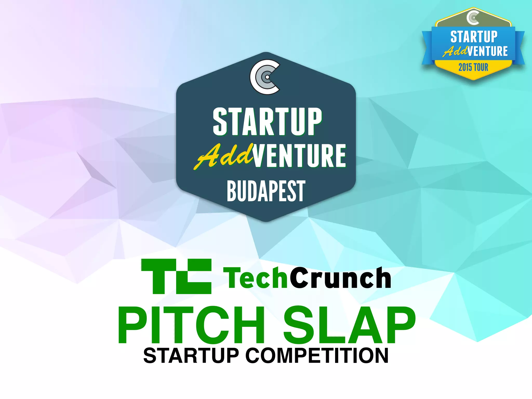 Cover slide of the Slamby pitch deck — 2015