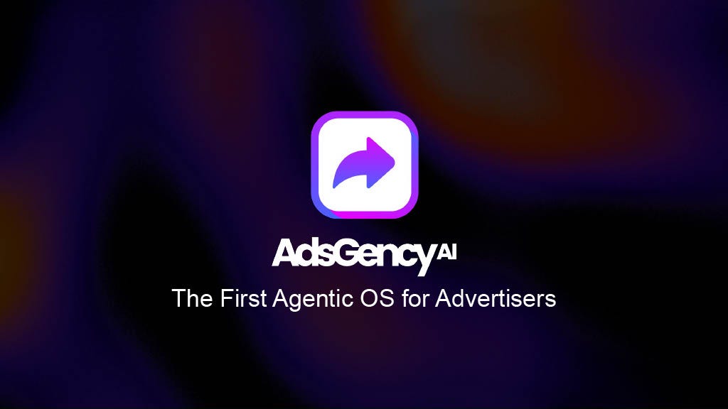 Cover slide of the AdsGency pitch deck — Seed 2024