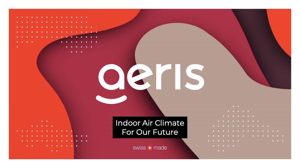 Cover slide of the Aeris Health pitch deck — Series A 2020