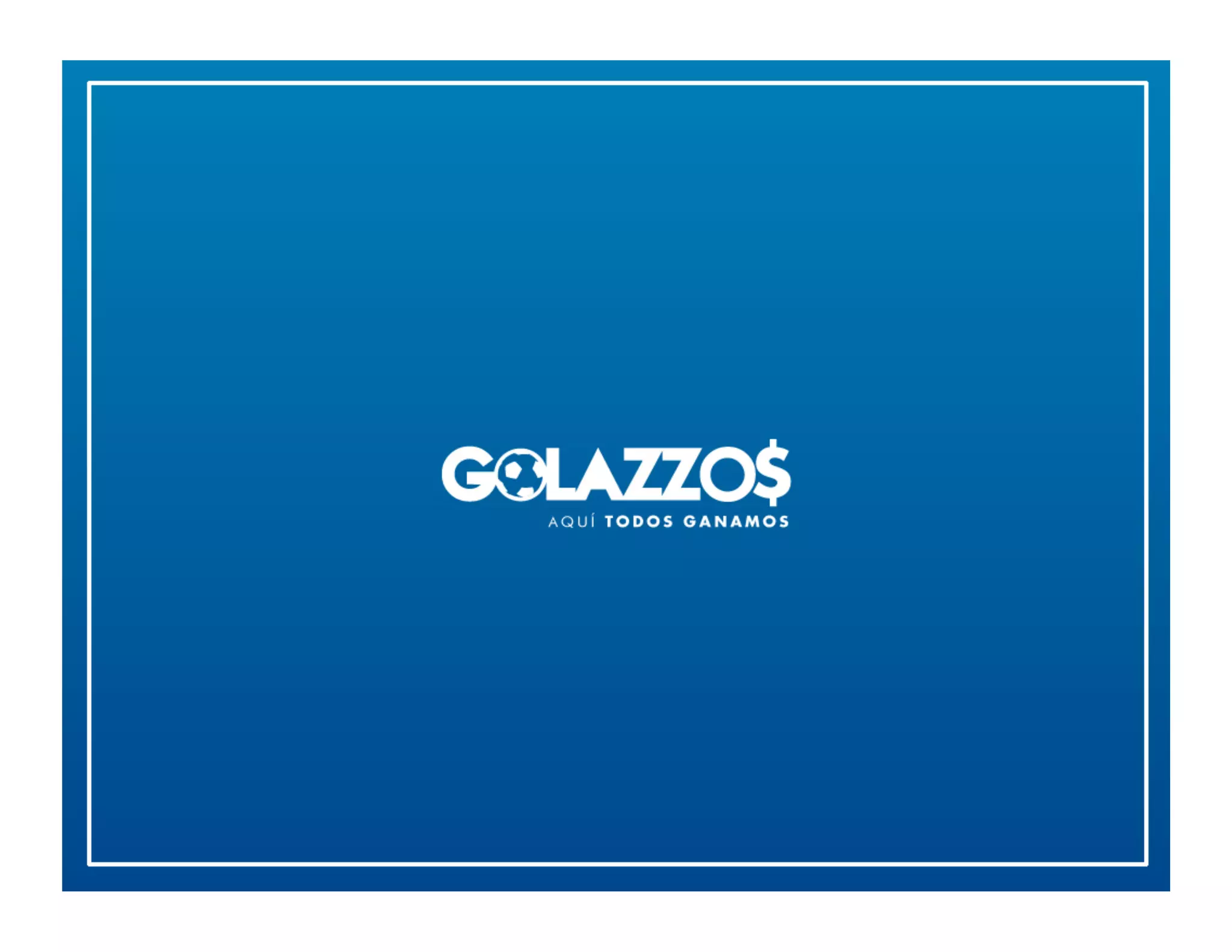 Cover slide of the Golazzo$ pitch deck — Seed / Pre-Series A 2014