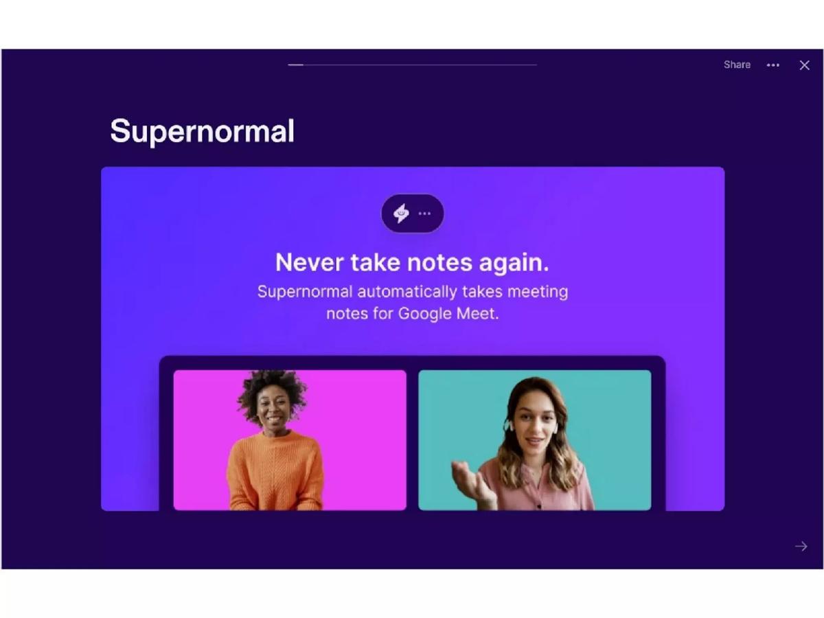 Cover slide of the Supernormal pitch deck — Seed