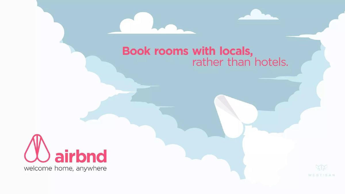 Cover slide of the AirBnD pitch deck — Seed 2008