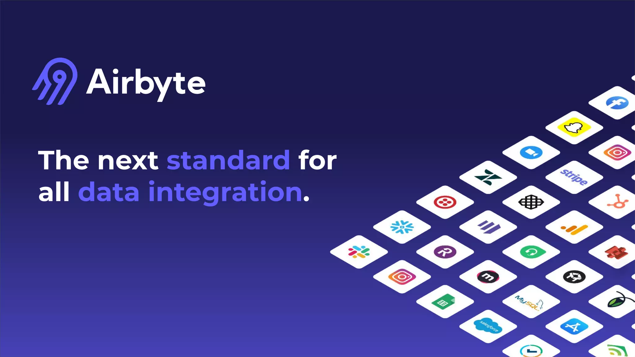 Cover slide of the Airbyte pitch deck — Series-B 2021