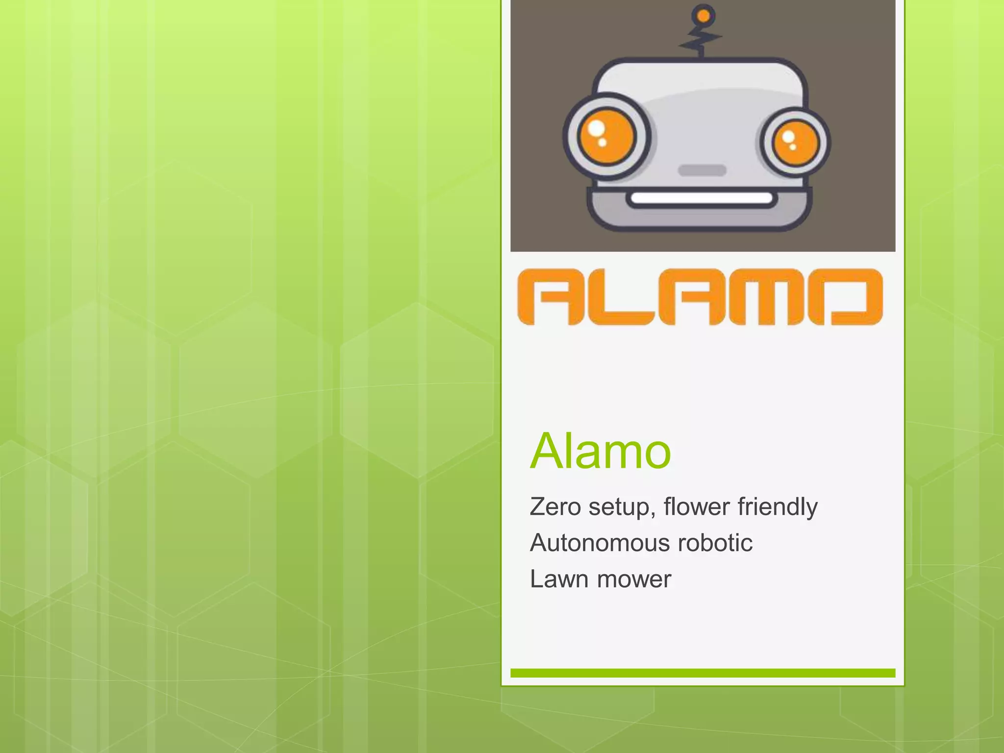 Cover slide of the Alamo pitch deck — Seed / Prototype 2014