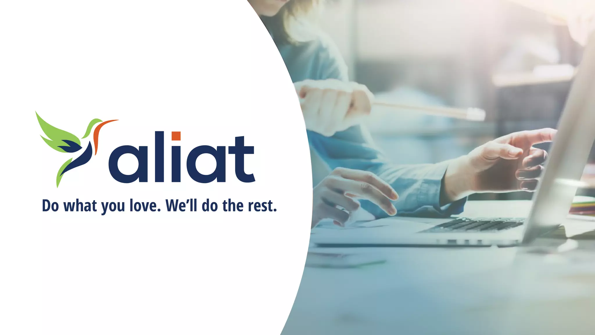 Cover slide of the Aliat pitch deck — Not stated