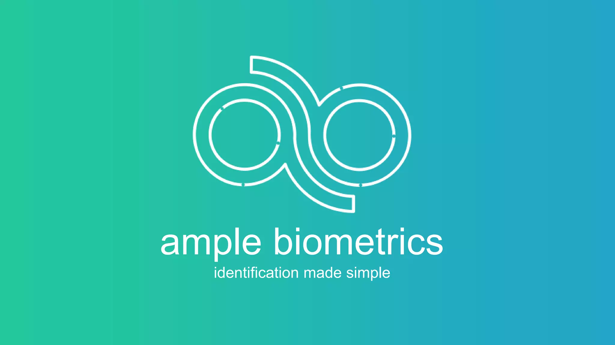 Cover slide of the Ample pitch deck