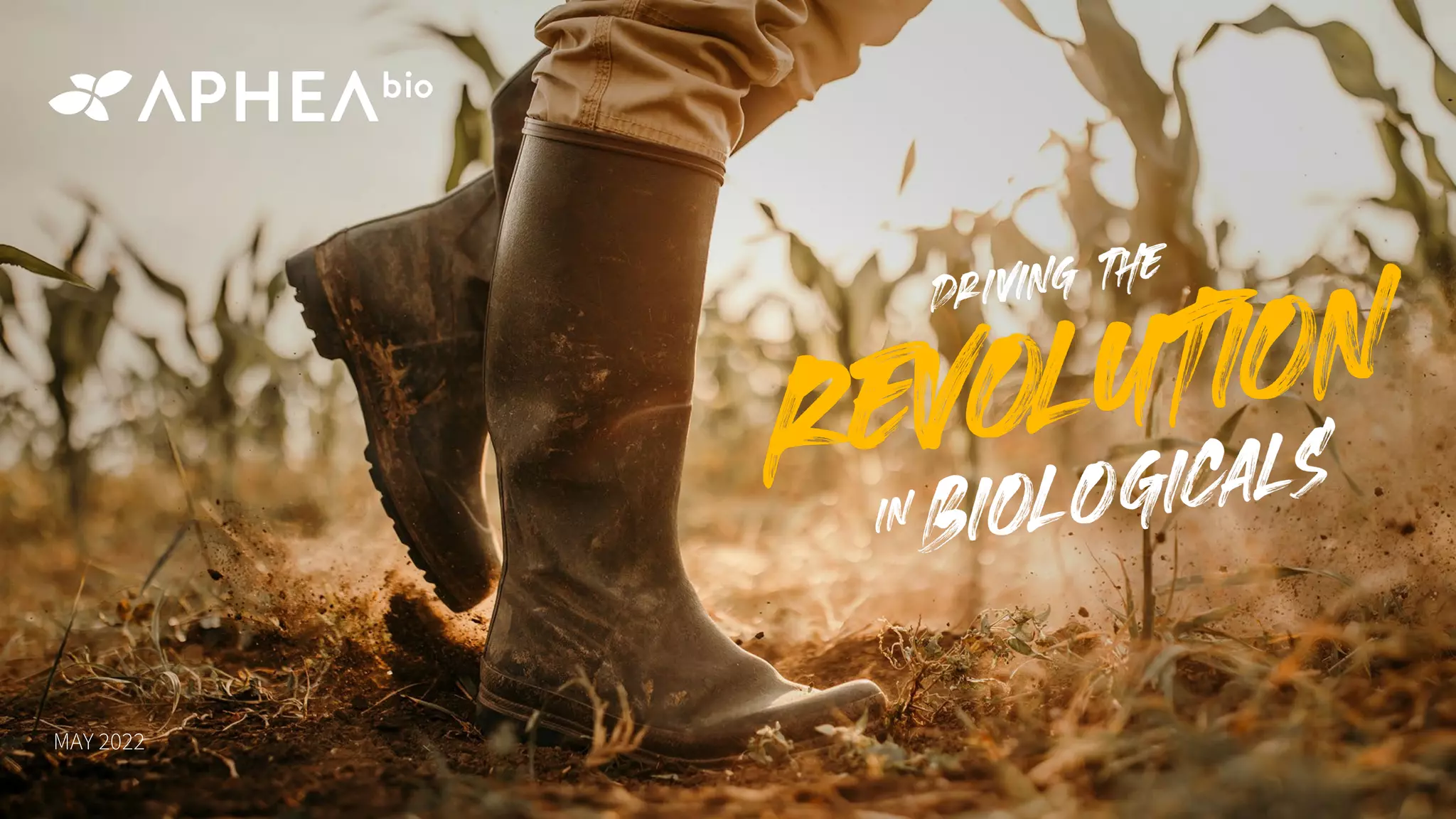 Cover slide of the Aphea.Bio pitch deck — Series C 2022