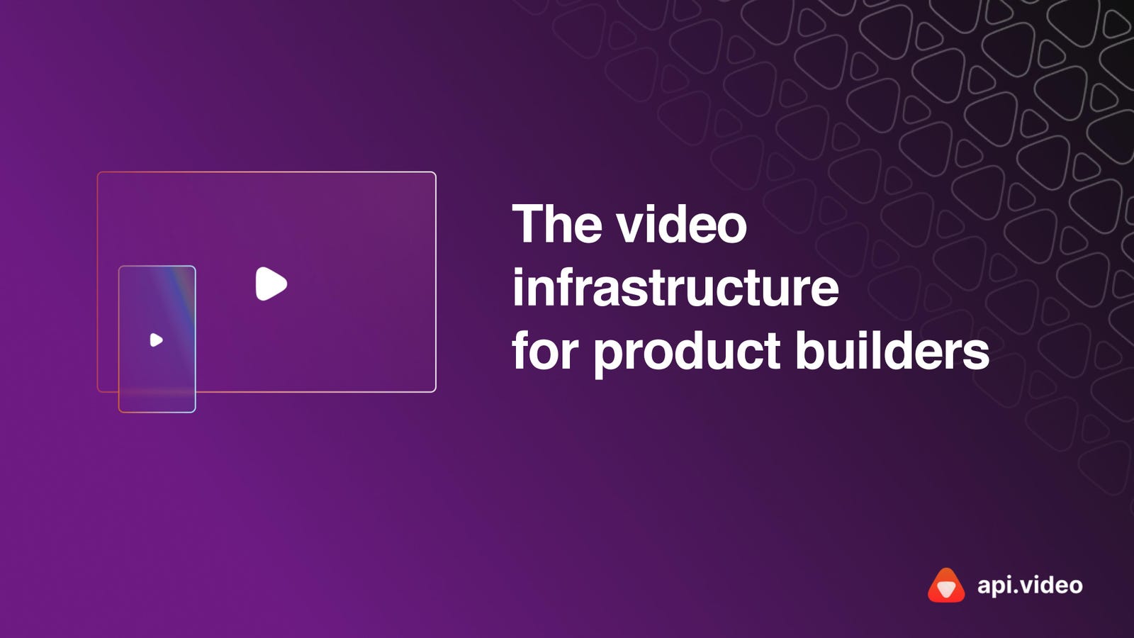 Cover slide of the api.video pitch deck — Series A 2024