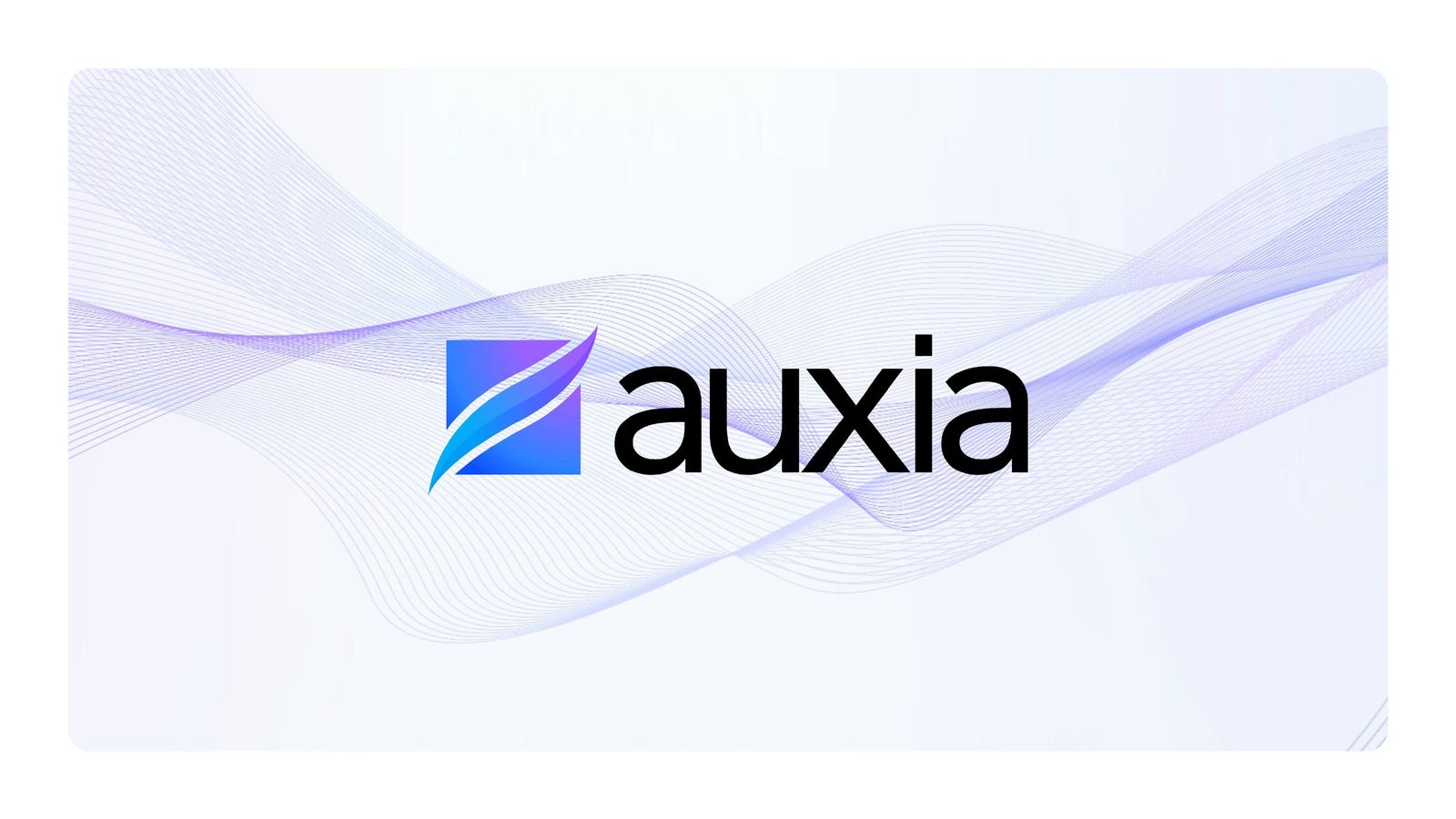 Cover slide of the Auxia pitch deck — Series A 2024