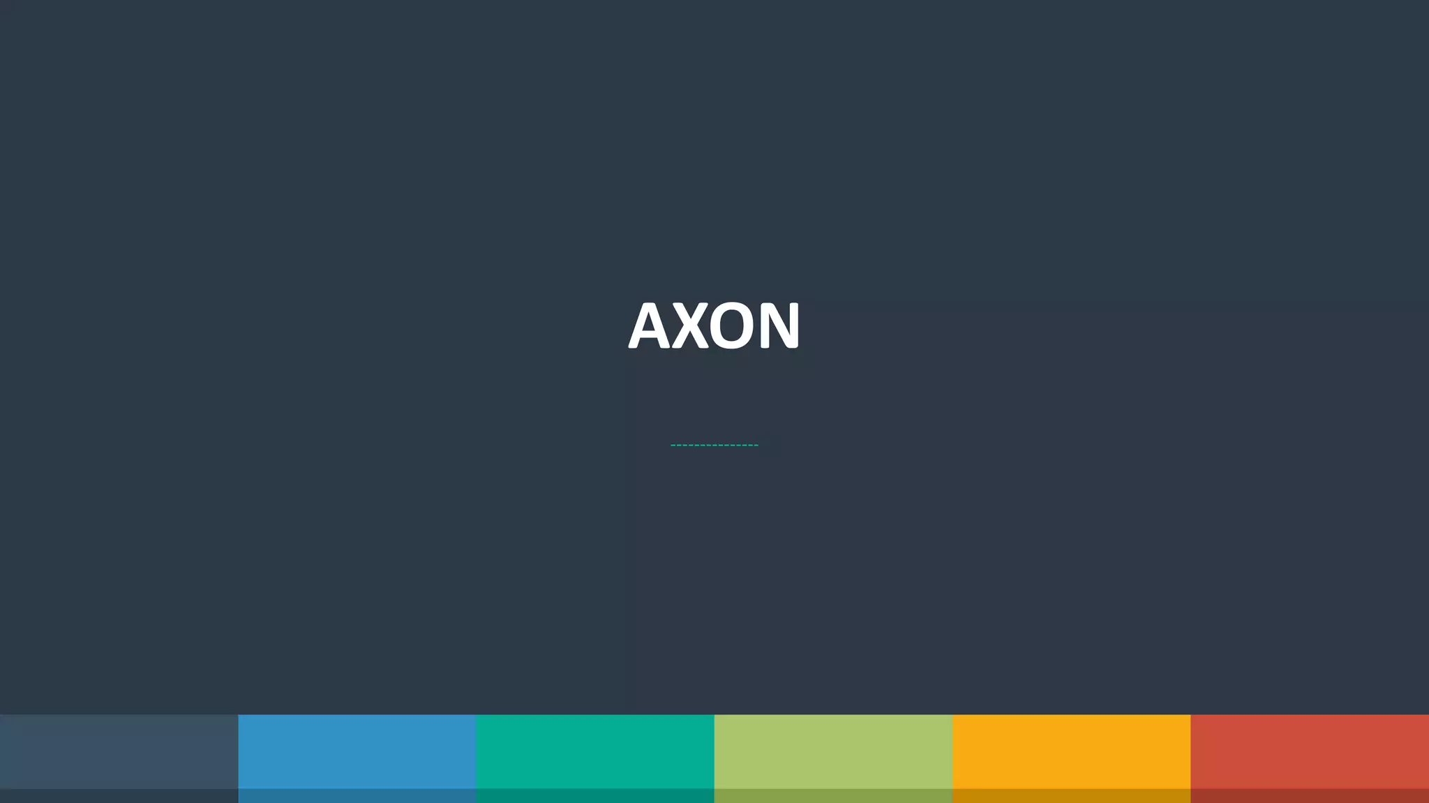 Cover slide of the Axon Pitch Deck Teardown pitch deck