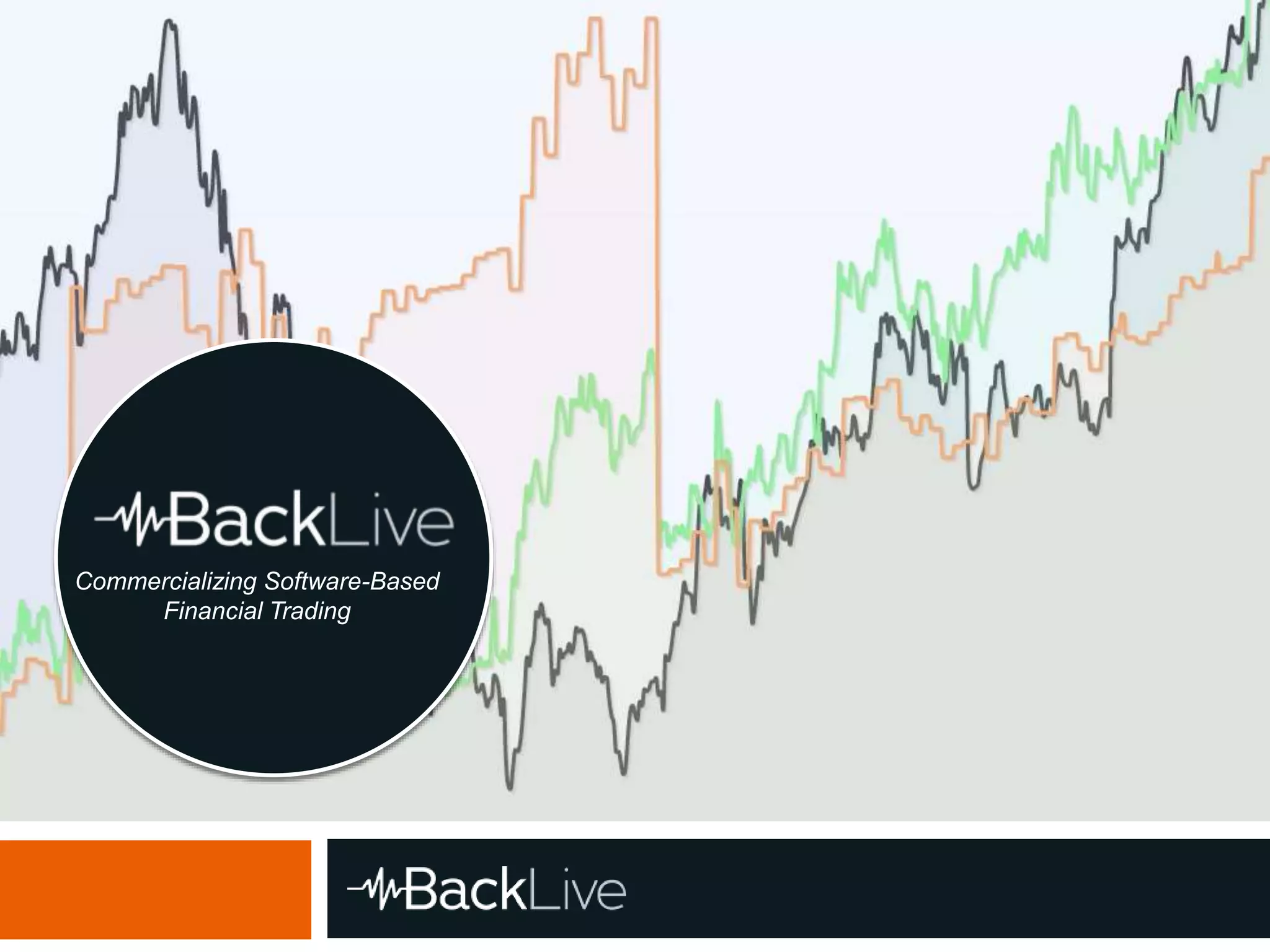 Cover slide of the BackLive pitch deck — Early Stage / Seed 2014