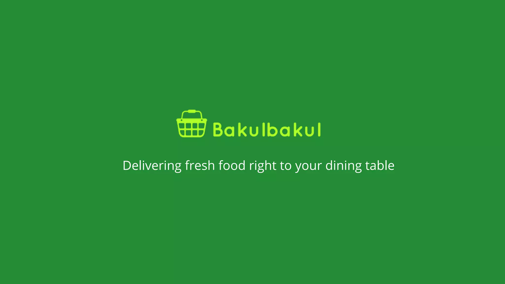 Cover slide of the Bakulbakul pitch deck — Early Stage / Seed 2021