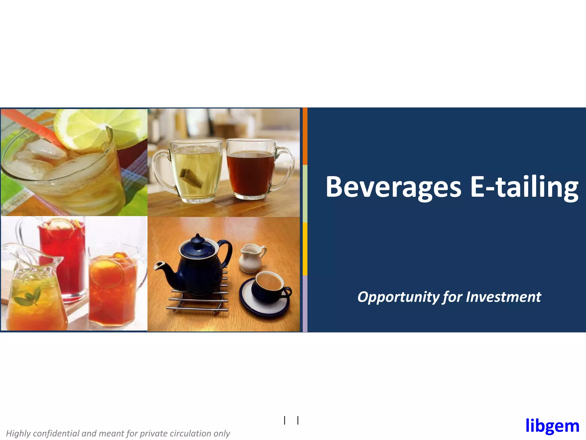 Cover slide of the Beveragewala pitch deck — Early Stage / Seed 2014