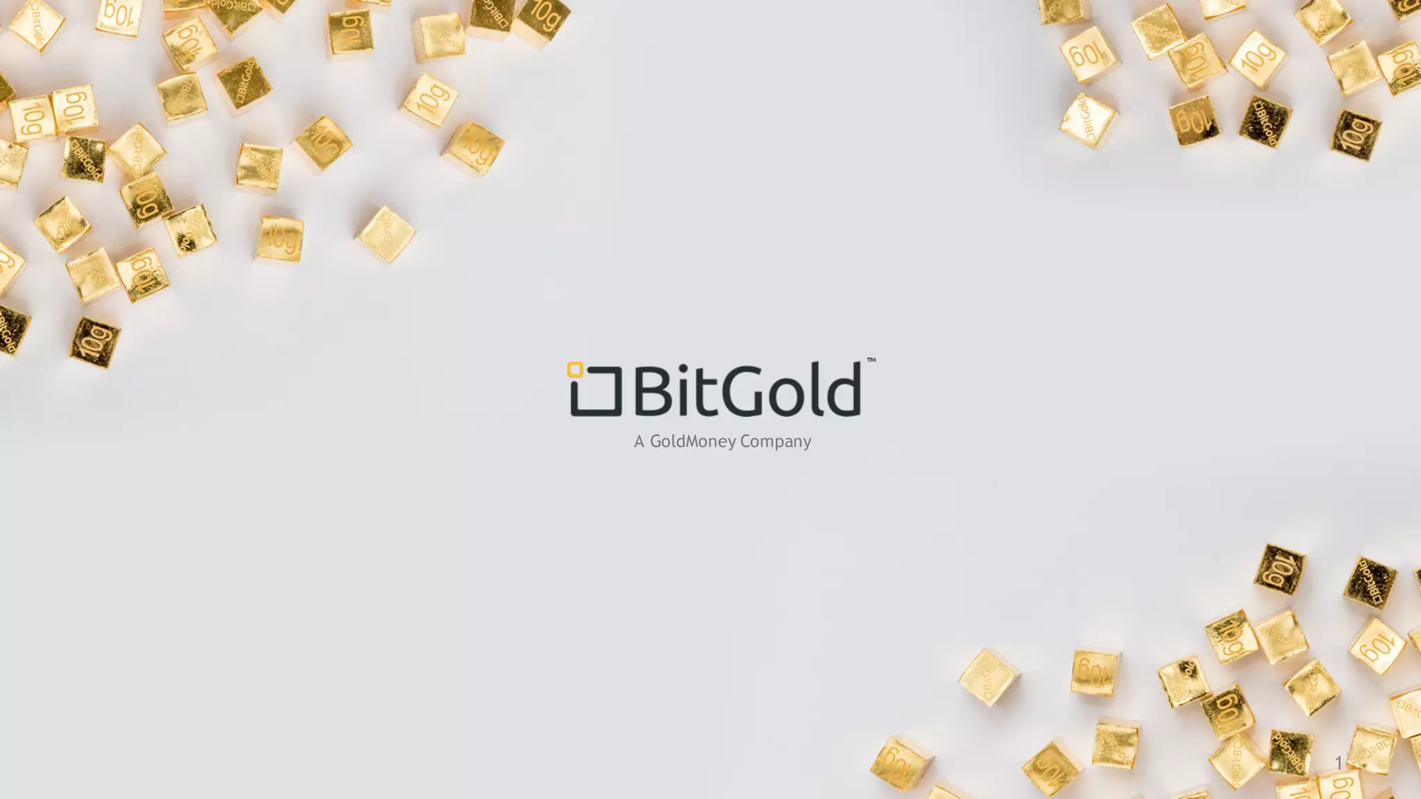 Cover slide of the Bit Gold Pitch Deck Teardown pitch deck