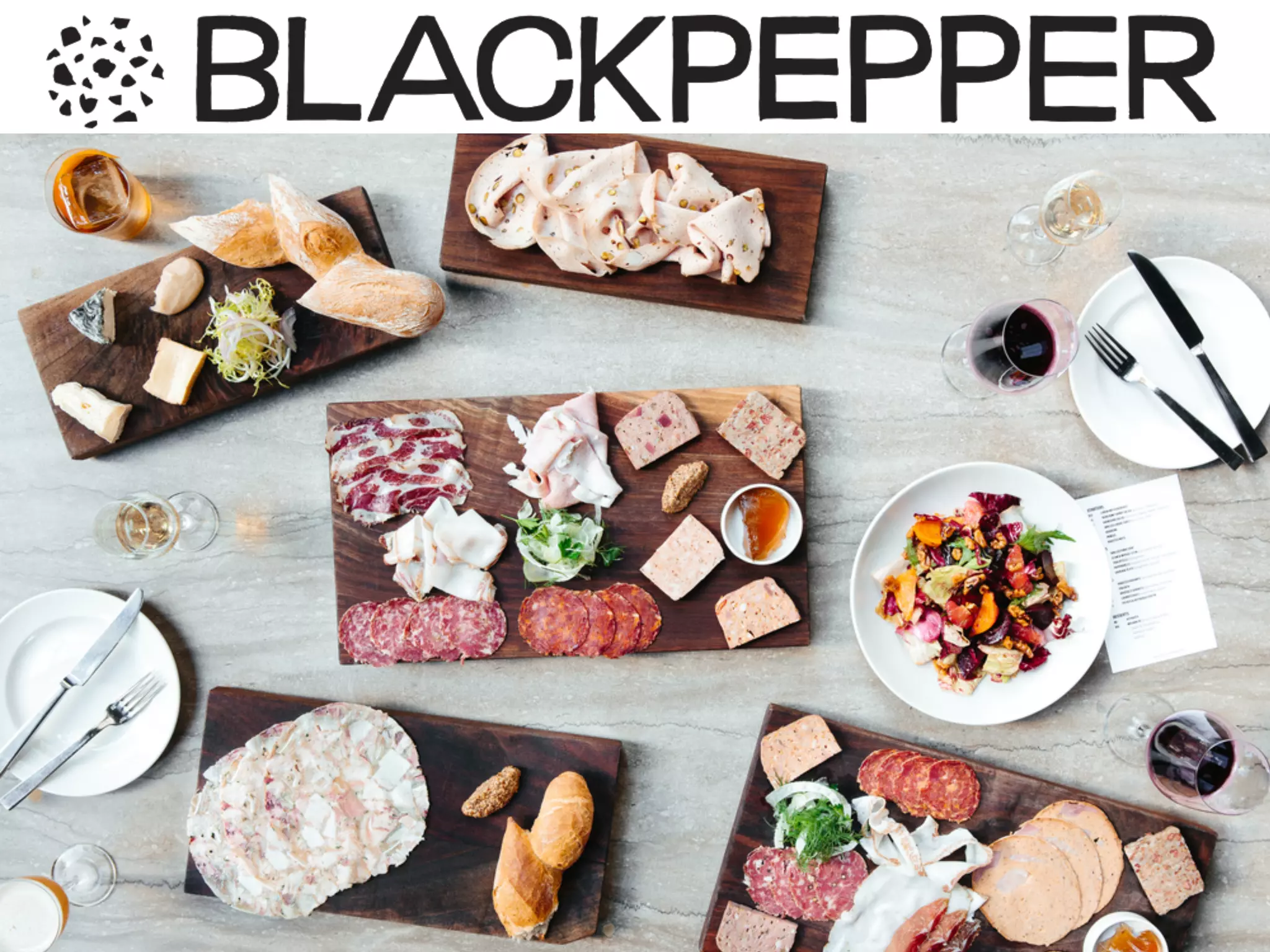 Cover slide of the BlackPepper pitch deck — 2016