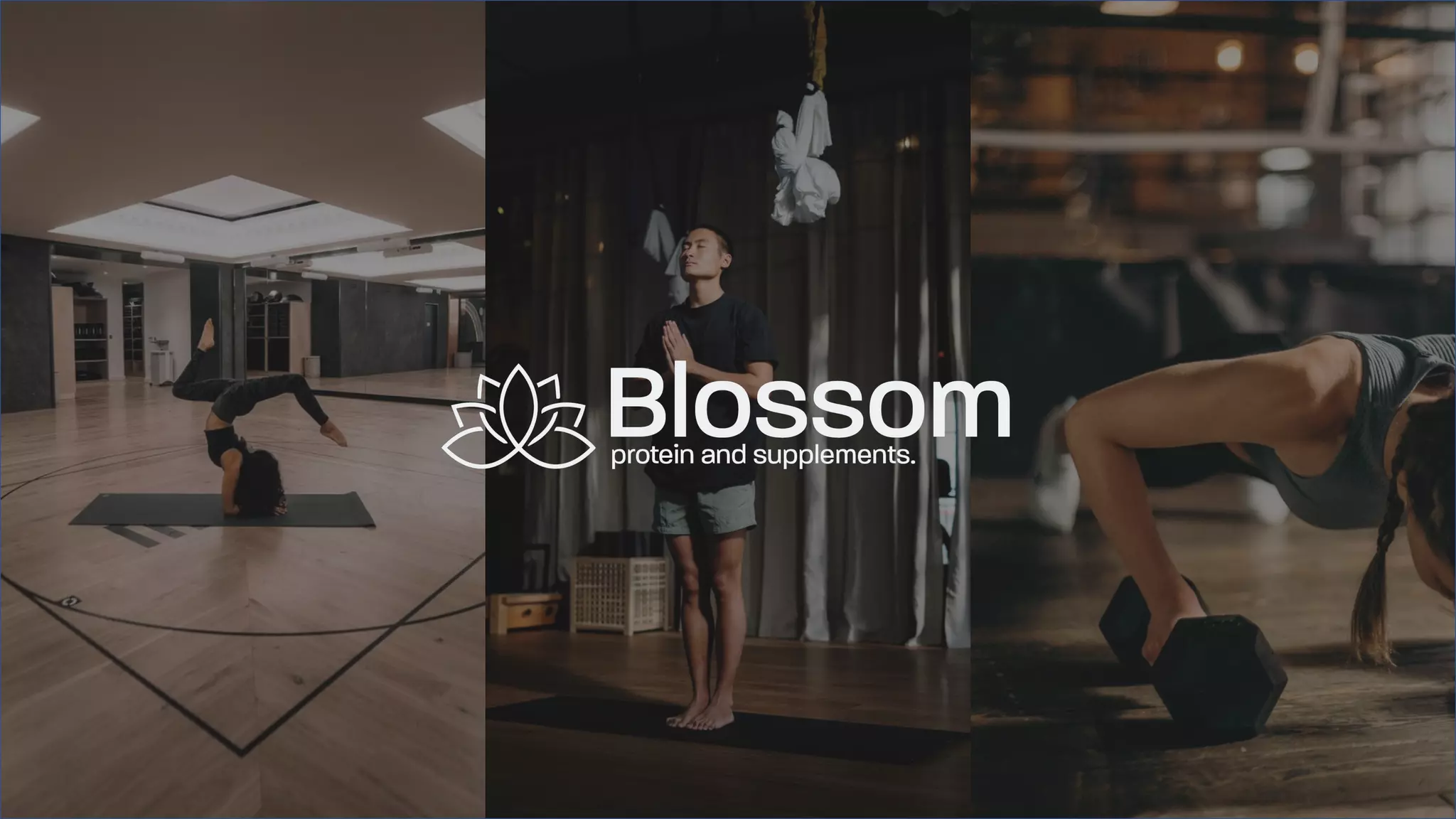 Cover slide of the Blossom Protein Pitch Deck Teardown pitch deck