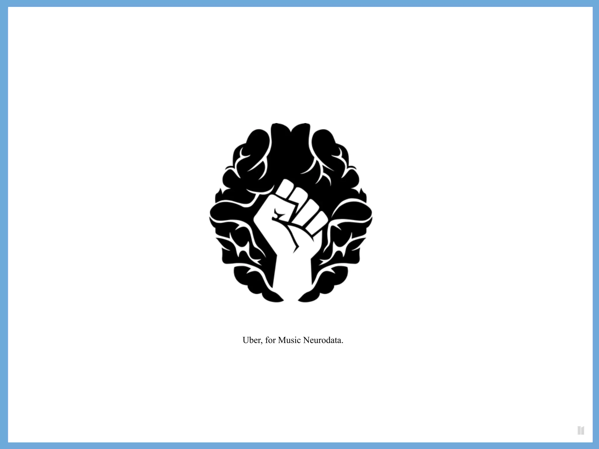 Cover slide of the Brain Rap pitch deck