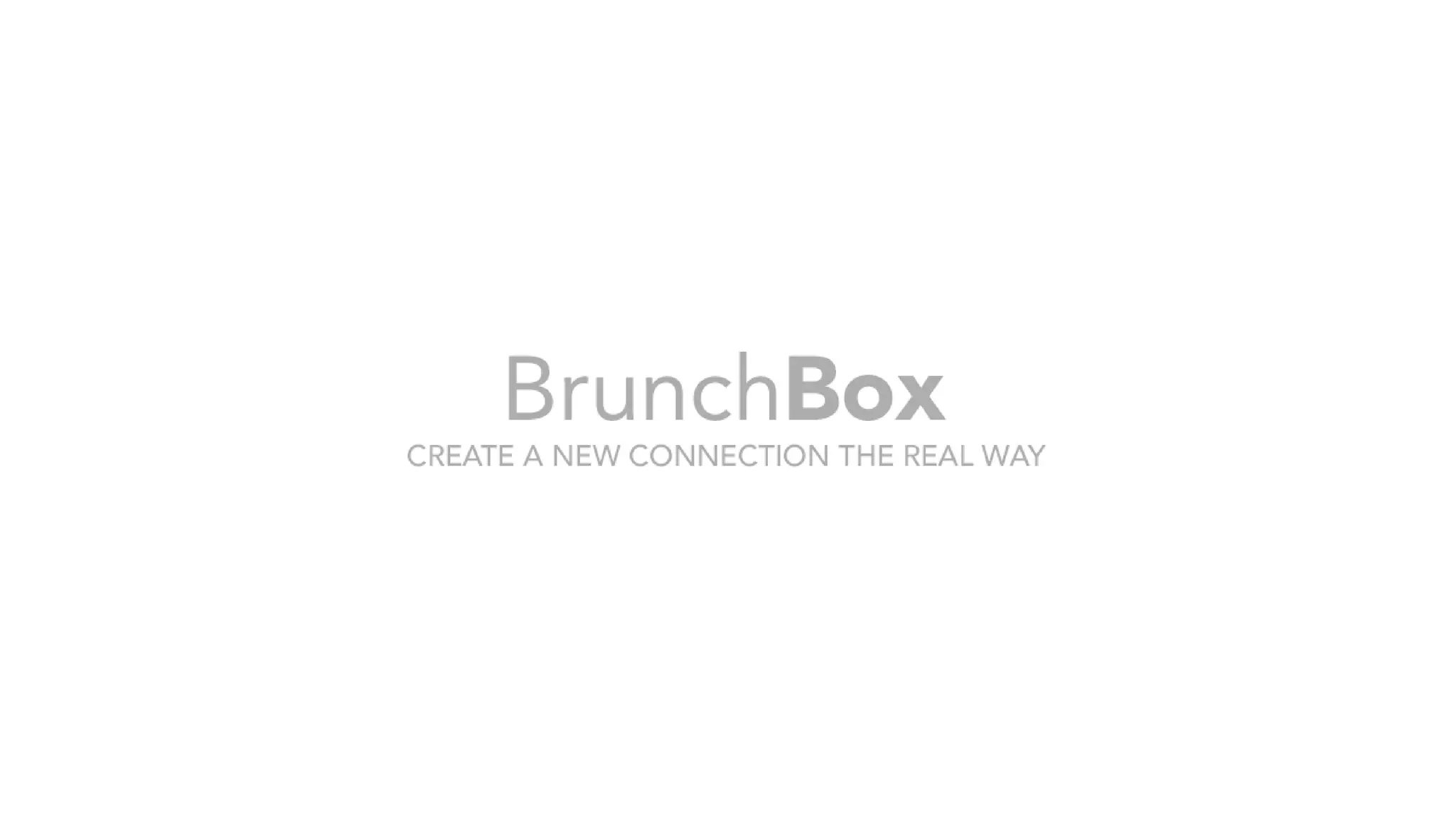 Cover slide of the Brunch Box pitch deck — Early Stage / Concept