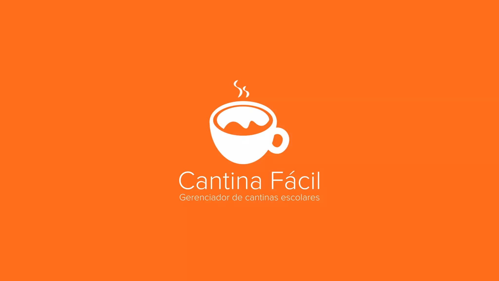 Cover slide of the Cantina Fácil pitch deck — Seed (implied by ask) 2013