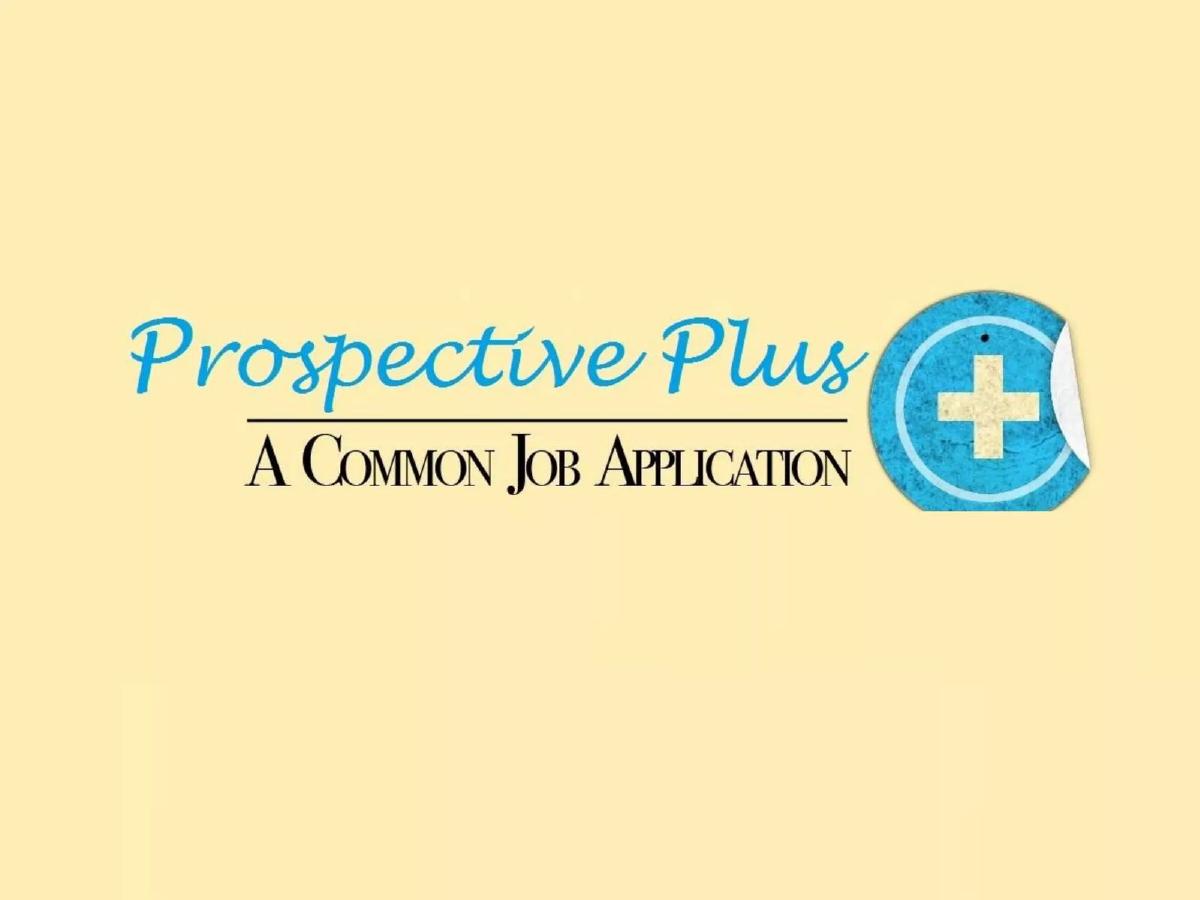 Cover slide of the Prospective Plus (CareerApp) pitch deck — Early Stage / Seed