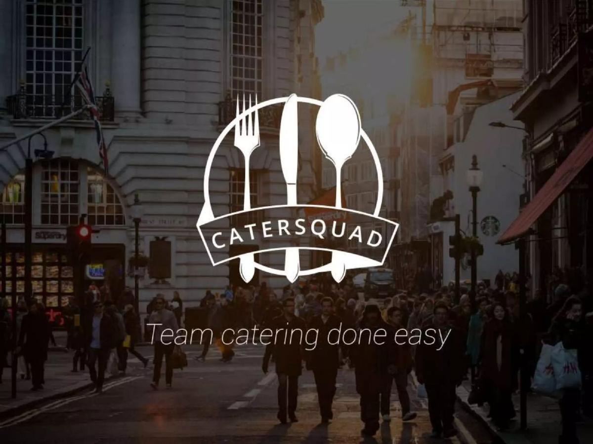 Cover slide of the CaterSquad pitch deck — 2015