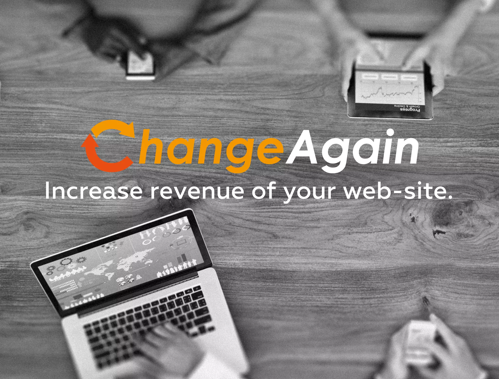 Cover slide of the ChangeAgain pitch deck — Seed 2020