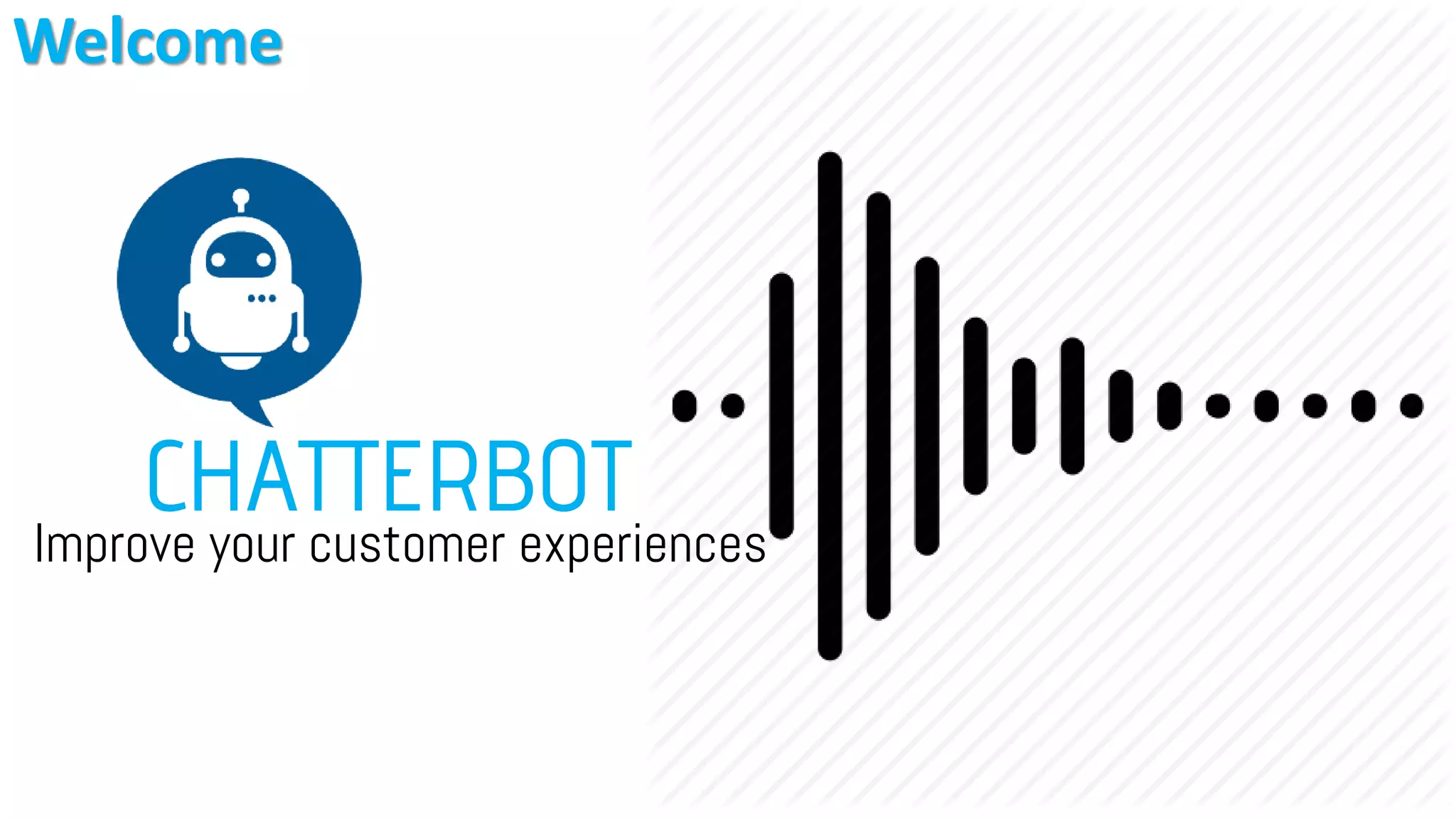 Cover slide of the Chatterbot pitch deck — 2016
