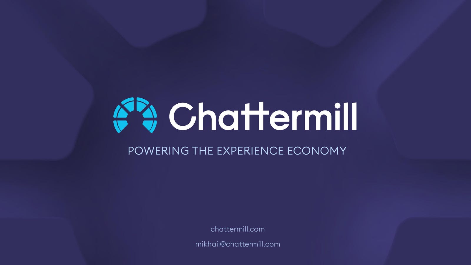 Cover slide of the Chattermill pitch deck — Series B 2024