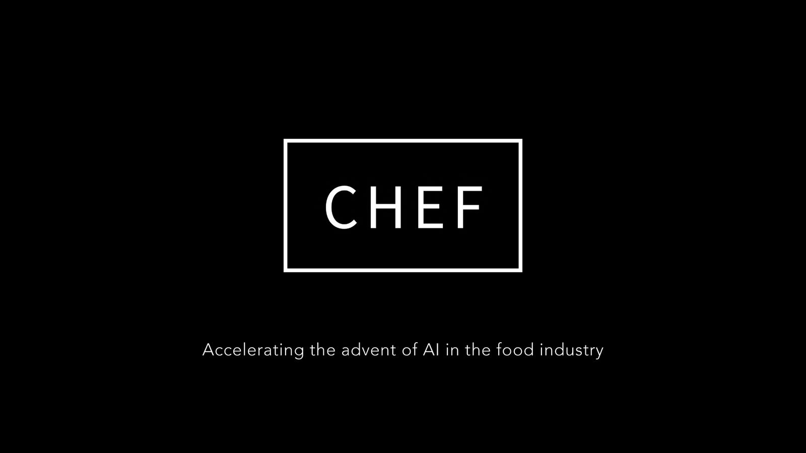 Cover slide of the Chef Robotics pitch deck — Series A 2024