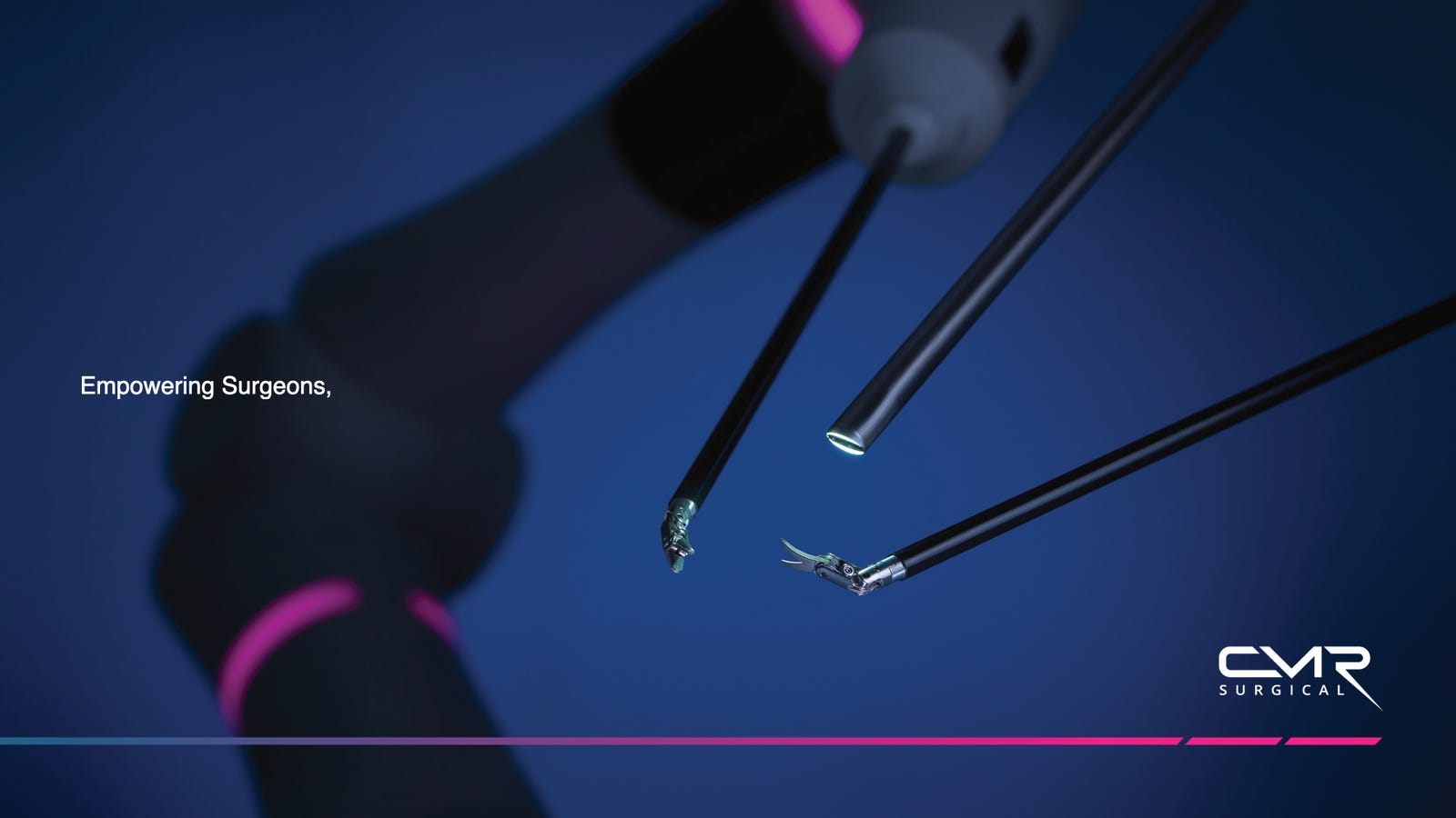 Cover slide of the CMR Surgical pitch deck — Series D 2021
