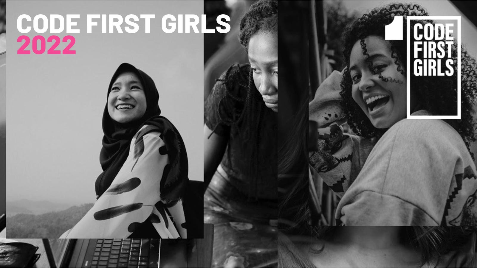 Cover slide of the Code First Girls pitch deck — Series A 2023