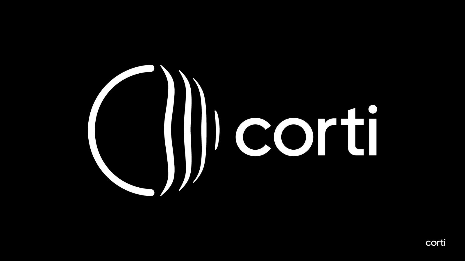 Cover slide of the Corti pitch deck — Series B 2024