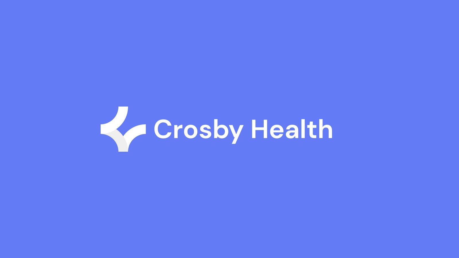 Cover slide of the Crosby Health pitch deck — Pre-seed 2024
