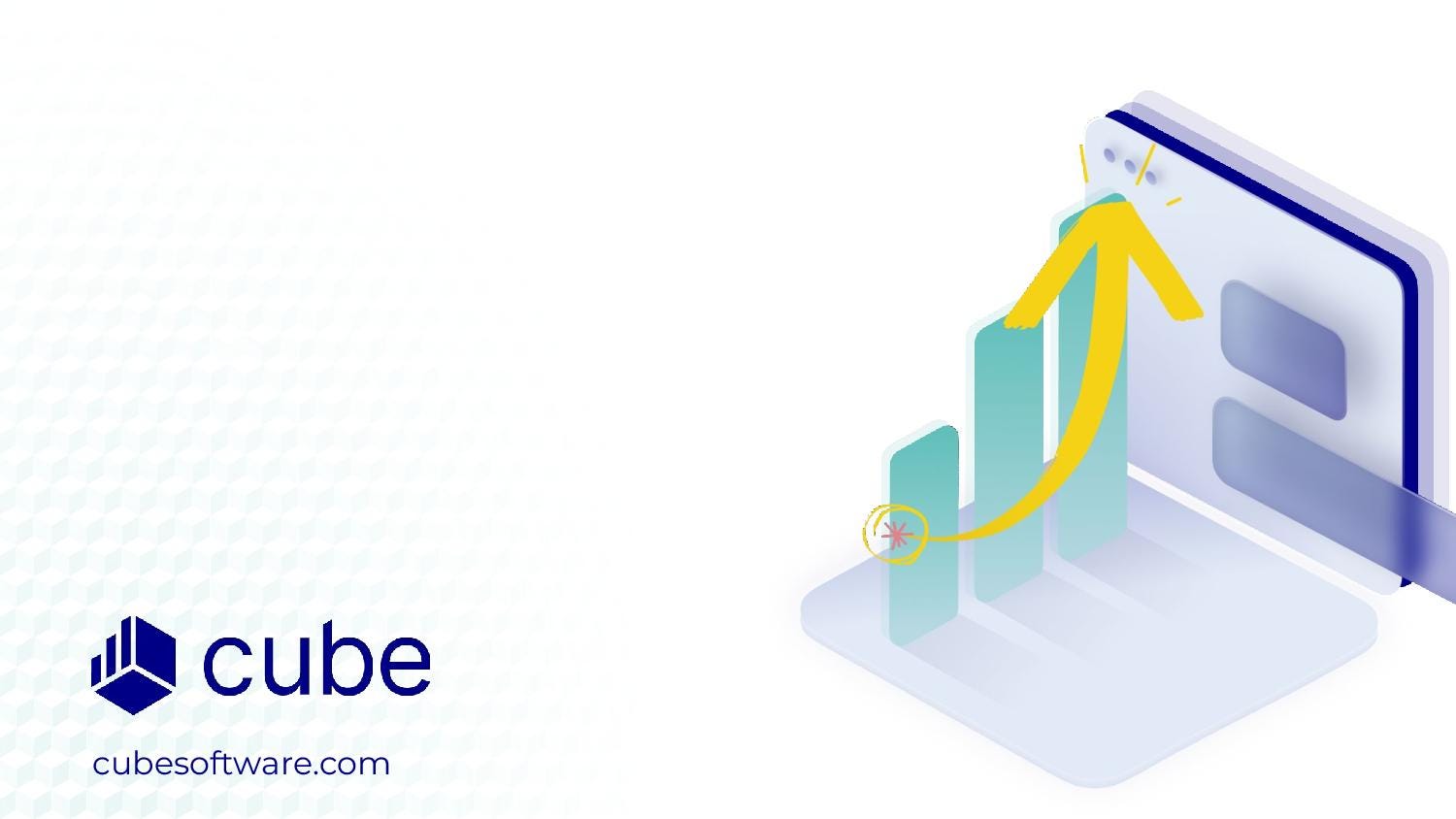 Cover slide of the Cube pitch deck — Series B