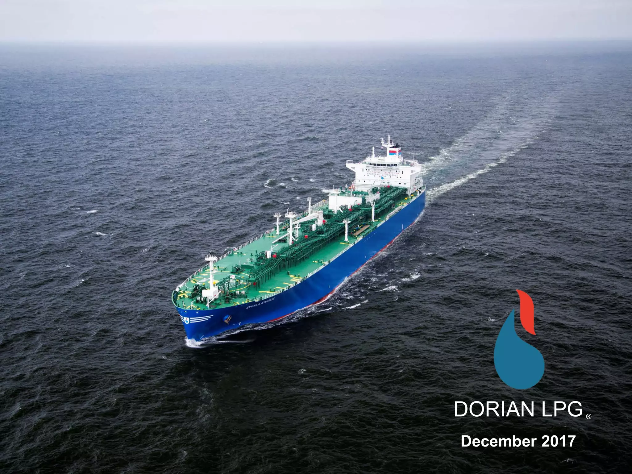 Cover slide of the Dorian LPG pitch deck — 2017