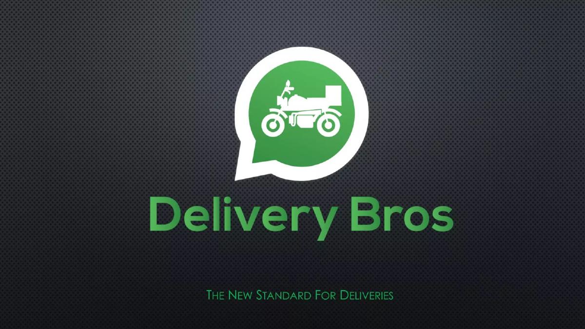 Cover slide of the Delivery Bros pitch deck — 2016