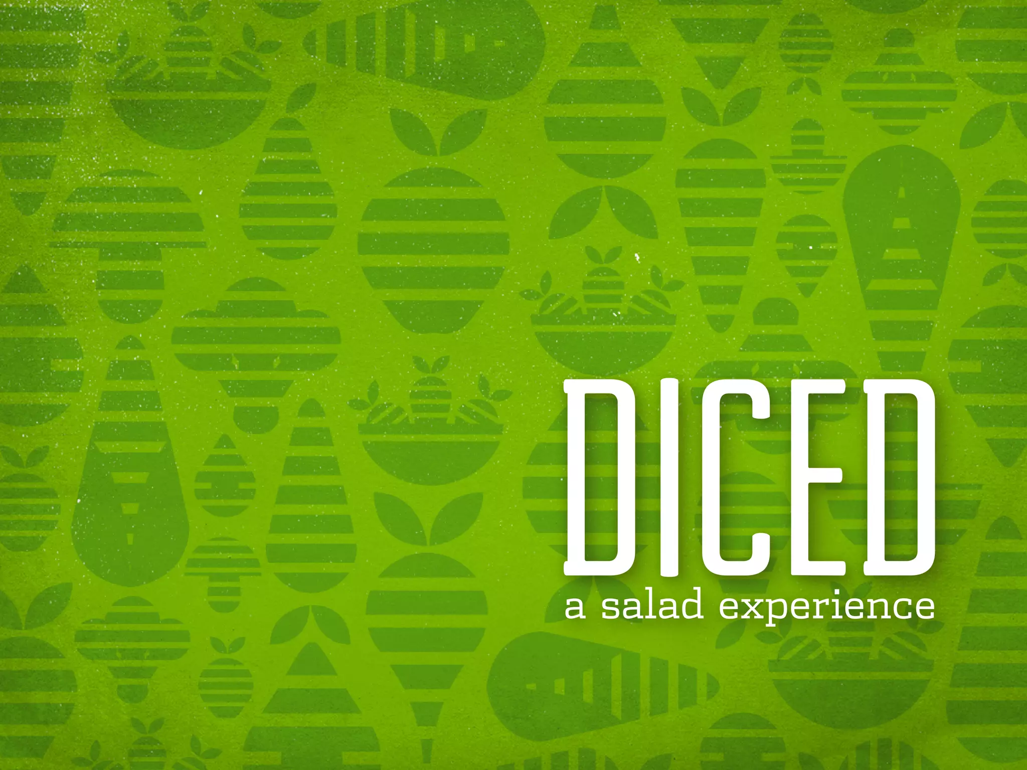 Cover slide of the Diced pitch deck — Seed / Concept 2012