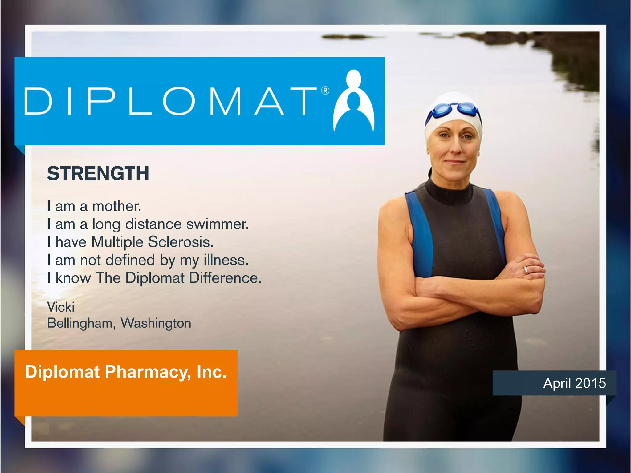 Cover slide of the Diplomat Pharmacy, Inc. (DPLO) pitch deck — Public (Post-IPO) 2015