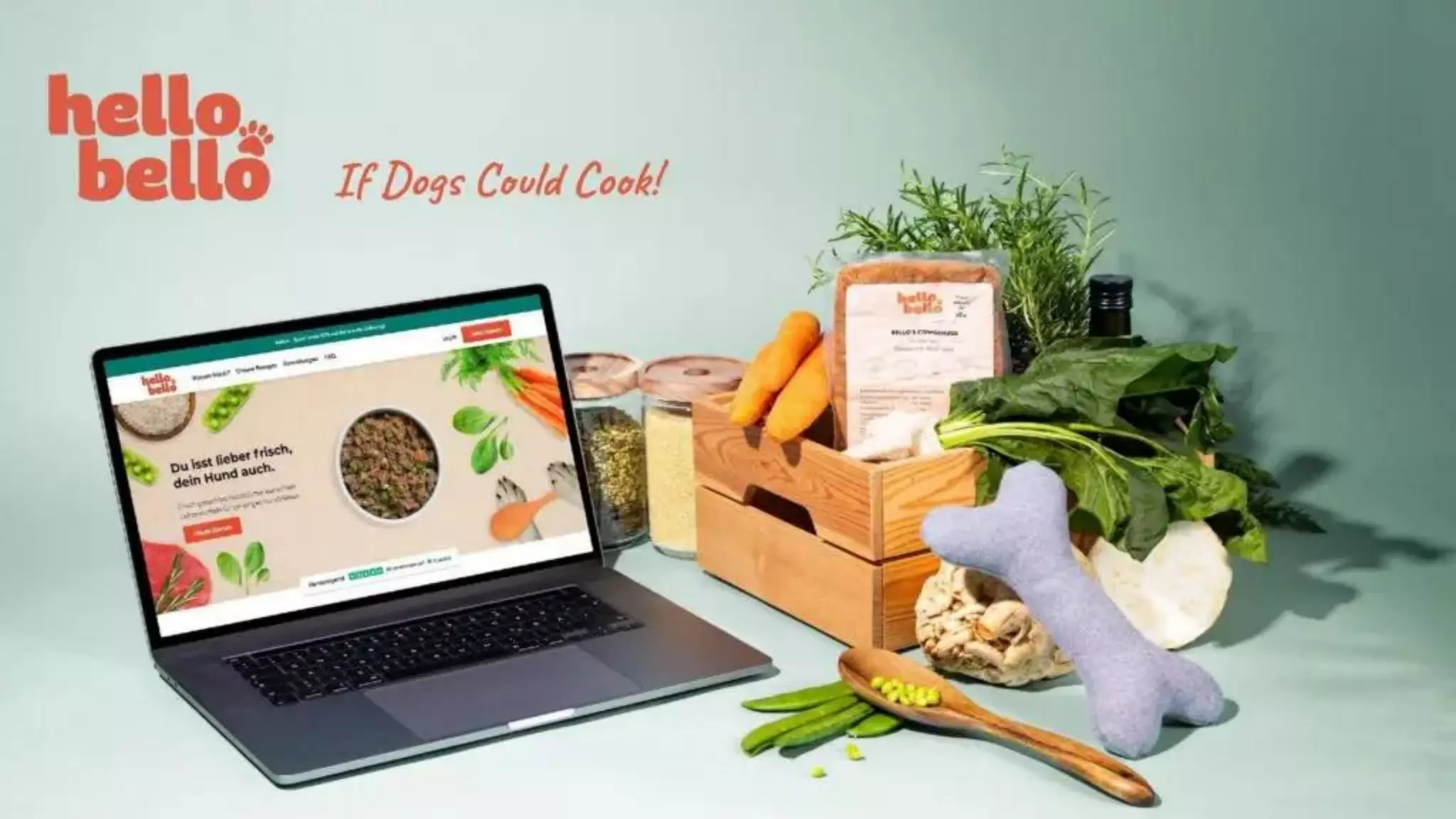Cover slide of the HelloBello pitch deck — Seed