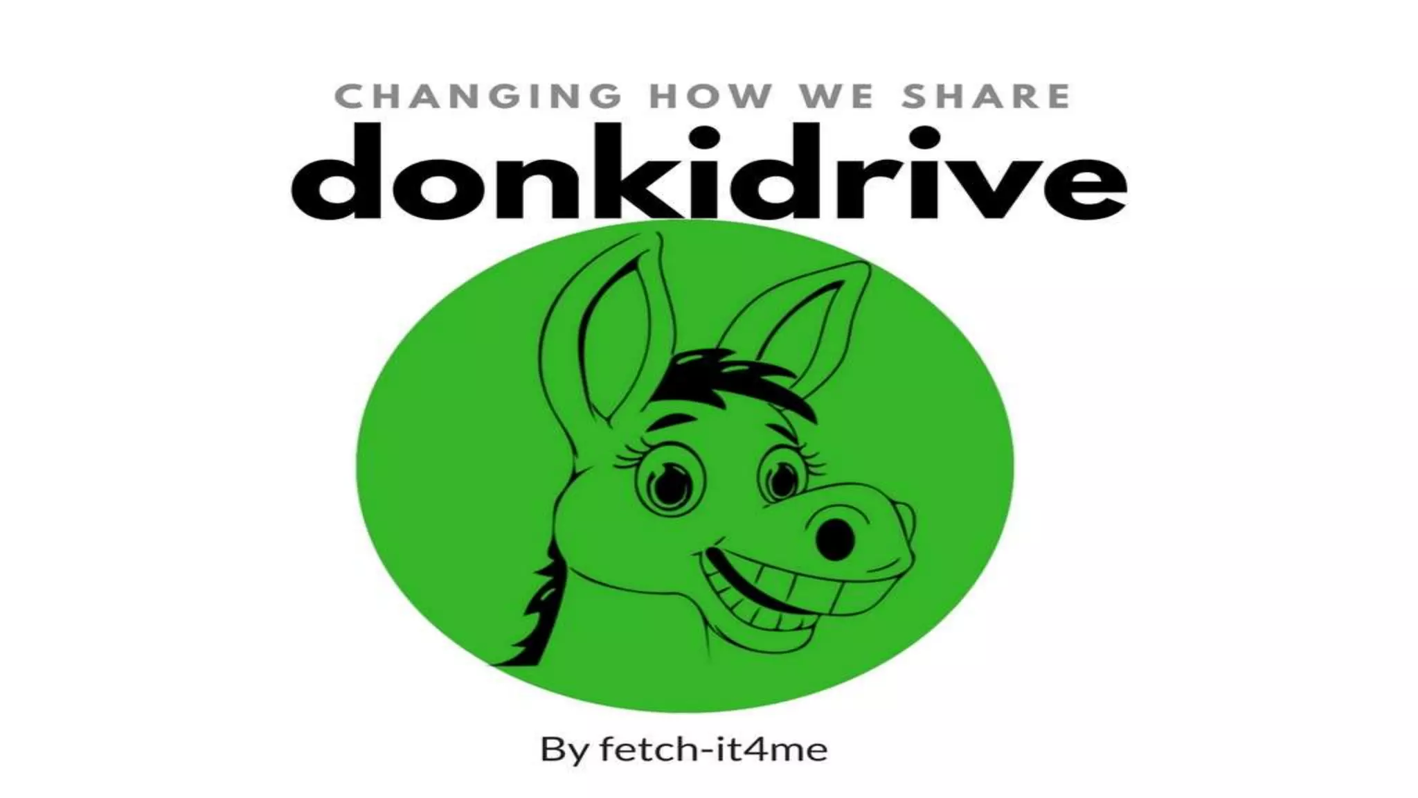 Cover slide of the donkidrive Pitch Deck Teardown pitch deck