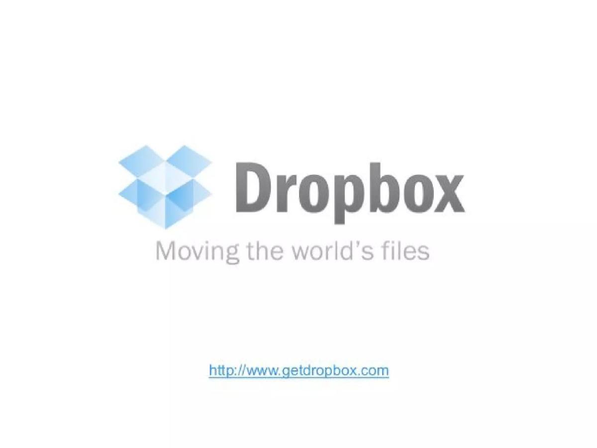 Cover slide of the Dropbox Pitch Deck Breakdown pitch deck