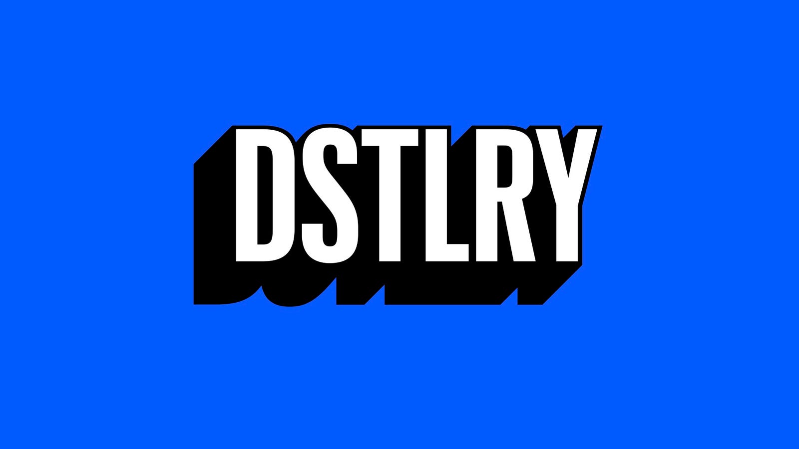 Cover slide of the Dstlry pitch deck — Seed 2024