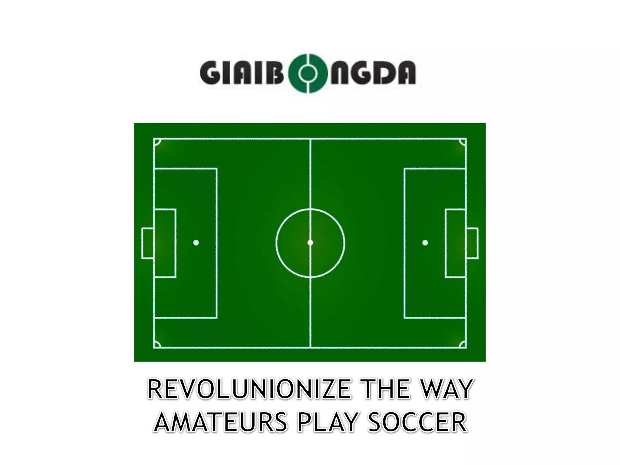 Cover slide of the Giaibongda.com pitch deck — 2012