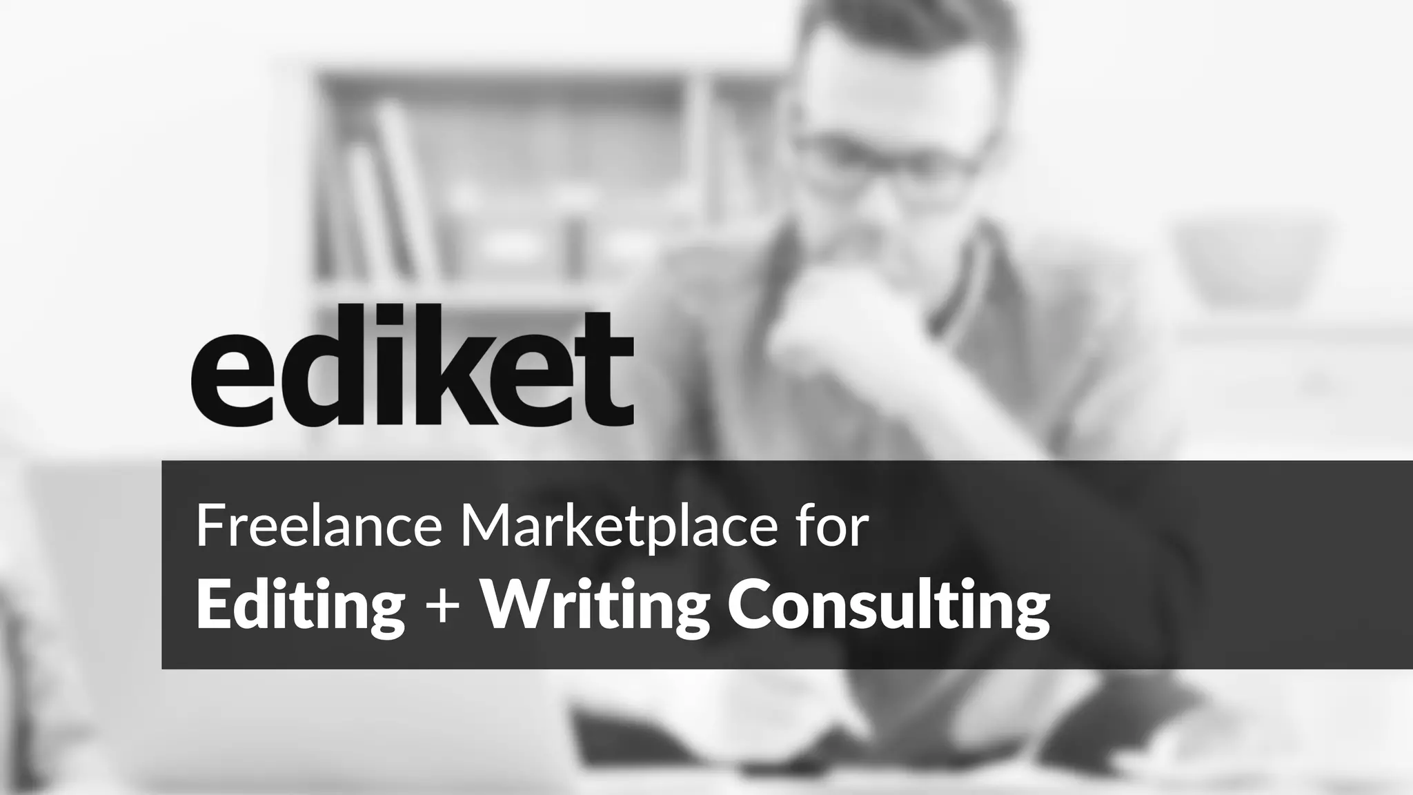 Cover slide of the Ediket pitch deck — 2017