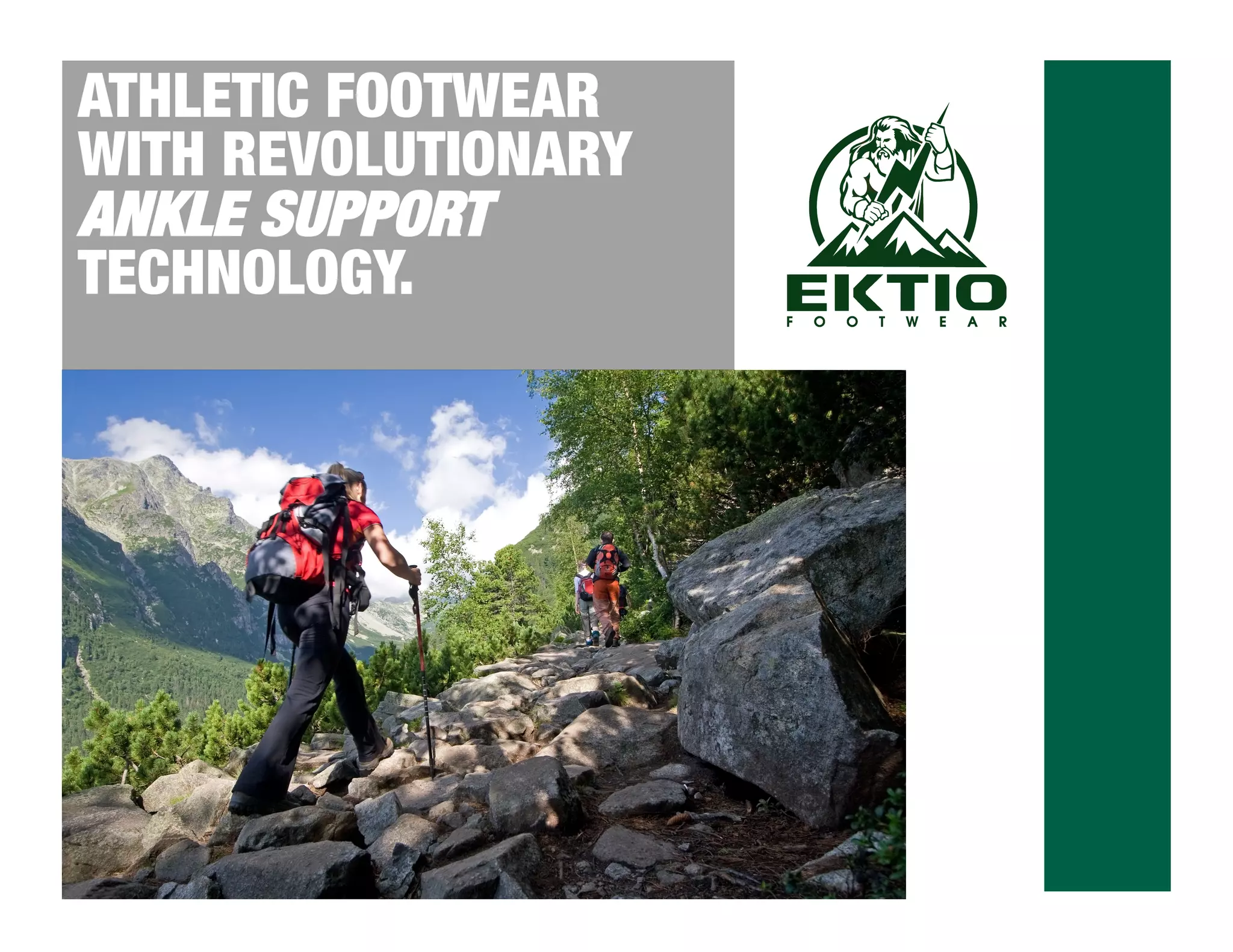 Cover slide of the Ektio pitch deck — 2016