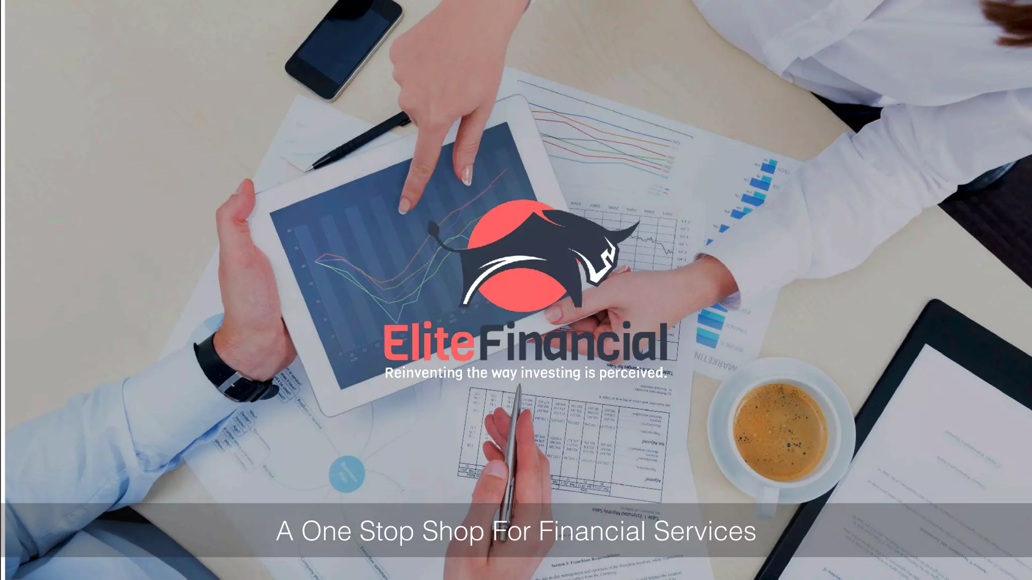 Cover slide of the Elite Financial LLC pitch deck — 2016