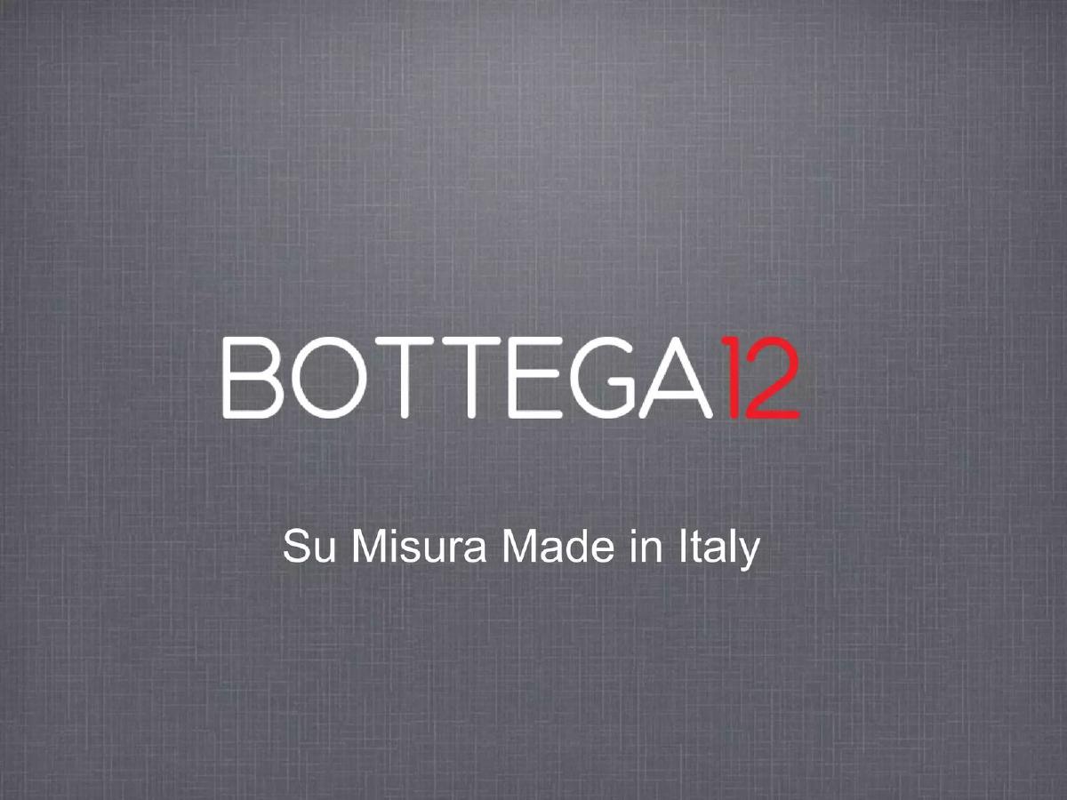 Cover slide of the Bottega12 pitch deck — Seed 2012