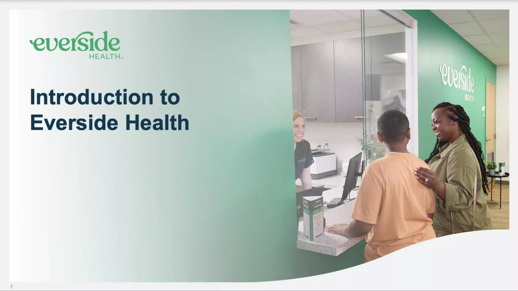 Cover slide of the Everside Health pitch deck — Late Stage (Growth) 2022