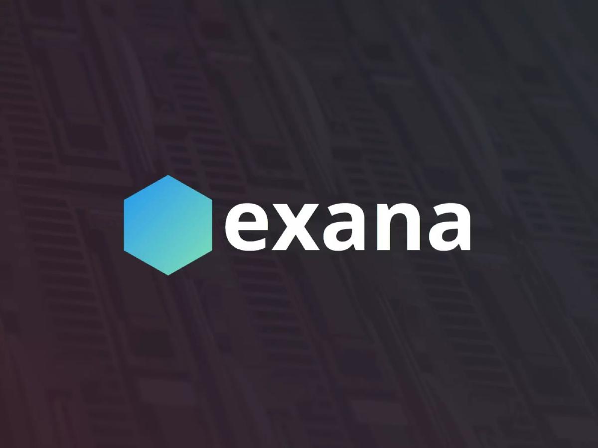 Cover slide of the exana.io Pitch Deck Teardown pitch deck